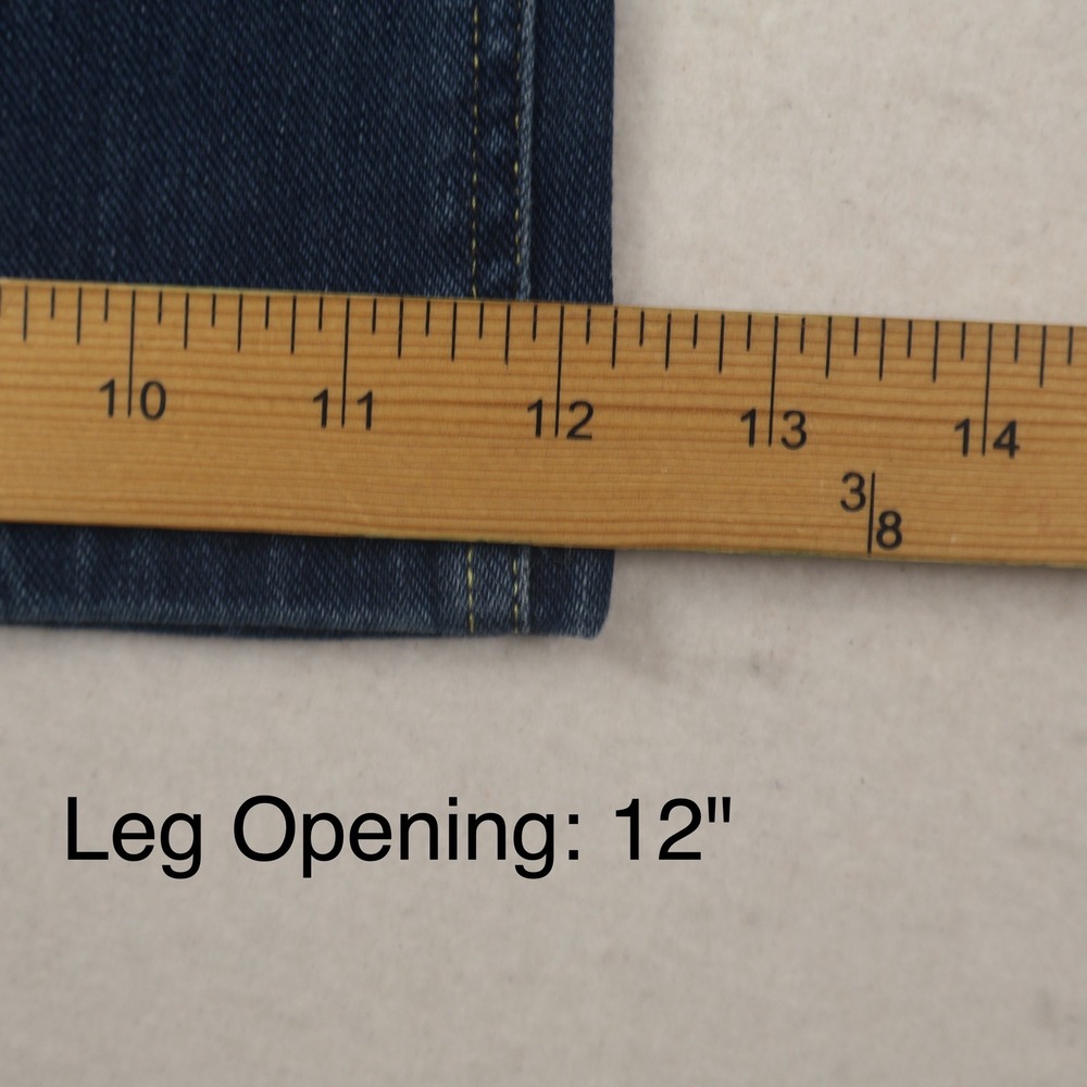 Halara Flex Denim Wide Leg Pants Women XL Blue NEW High Waisted Stretch Pull On - Picture 5 of 9